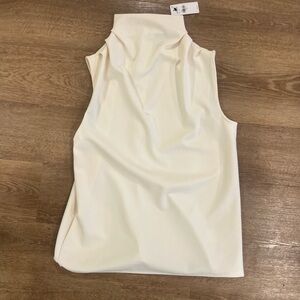 EXPRESS Sleeveless Cream Top